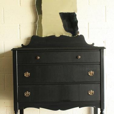 Portfolio: Black Antique Dresser 