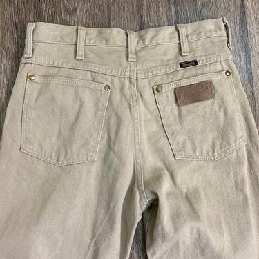 Vintage 1980’s Tan Denim Wrangler Jeans 