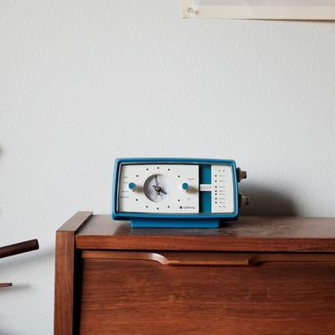 Craig Alarm Clock - Model 1602 made by Sankyo / Blue White Face &amp; Dial / Los Angeles California 