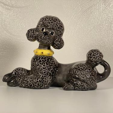Atlantic Mold Grey Ceramic Poodle Figurine 