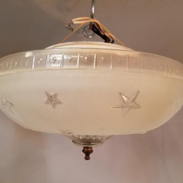 Vintage Semi Flush 2 Bulb Ceiling Light
