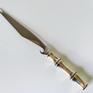 Tiffany &amp; Co Sterling Bar Knife, &quot;Bamboo&quot; Pattern