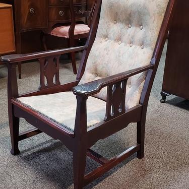 Item #Q51 Art Nouveau Mahogany Side Chair w/ Arms c.1910