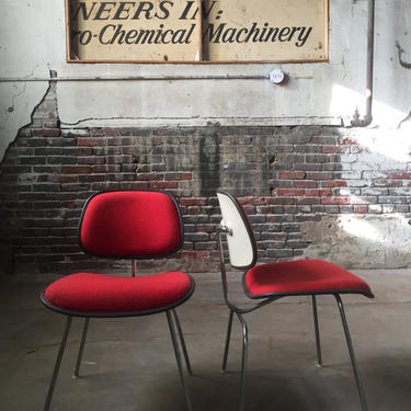 Eames DCM chairs mid century modern chair mid century modern dining chairs a pair 