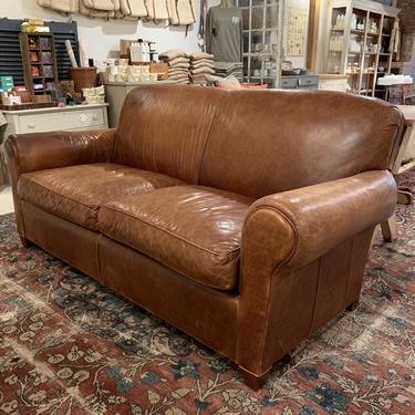 Crate and Barrel Leather Sofa
