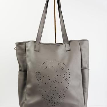 ALEXANDER MCQUEEN Skull Perforated Tote