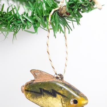 Antique Heddon Sonic Fish Lure Christmas Ornament, Vintage Fisherman Tackle Box Lure 