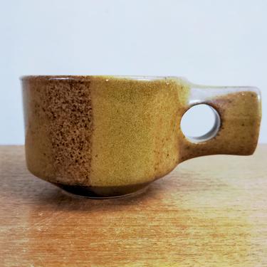 Vintage Fabrik Golden Agate Pass | Flat Cups Mugs | Jim McBride | Seattle Pottery 