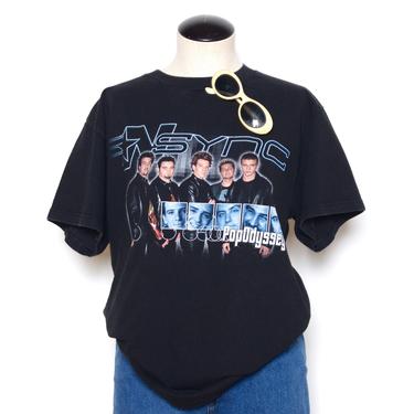 Vintage 90's NSYNC Tour Graphic T-Shirt Sz M/L 