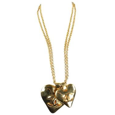 Chanel Necklace Gold Toned with Hearts