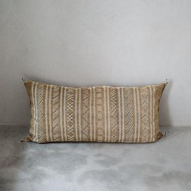 Lumbar Cactus Silk Pillow - Striped #1 