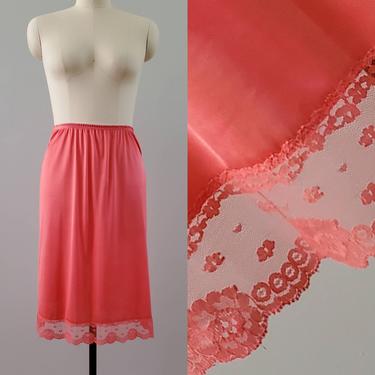 1980's Half Slip by Heiress - Hand Dyed - 80s Lingerie Skirt Slip 80's Women's Vintage Size Large 