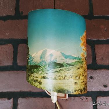 Mountainscape Landscape Wall Sconce Plugs In 