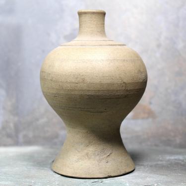 Hand Crafted Clay Bud Vase - Clean Design - Beautiful Earthn Taupe Color - Classic Adobe Feel | FREE SHIPPING by Bixley
