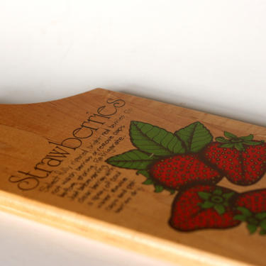 vintage strawberry cutting board 