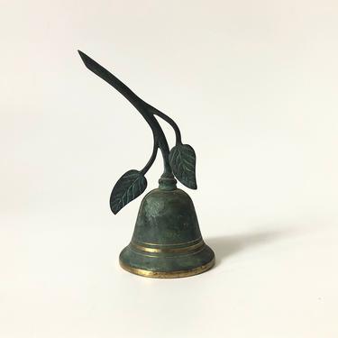 Vintage Verdigris Brass Bell 