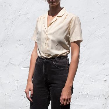 70's tan collared shirt | vintage | Koret 