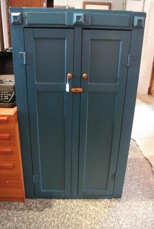 Blue Painted Cabinet - $495