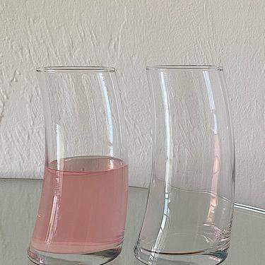 Tall Curved Drinking Glasses