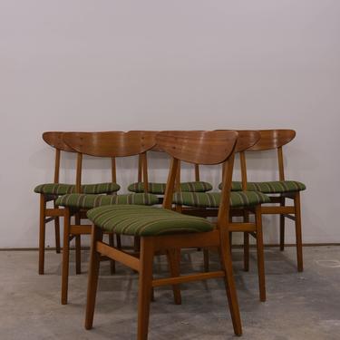 Set of 6 Vintage Danish Modern Farstrup Dining Chairs 
