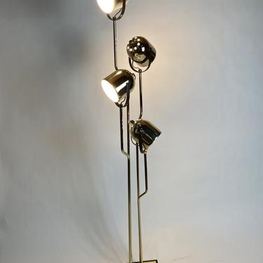 1970s Italian Brass Floor Lamp