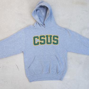 Vintage Sweatshirt CSUS California State University Sacramento 1990s 2000s Hoodies Distressed Preppy Grunge Athletic Small Unique Retro 