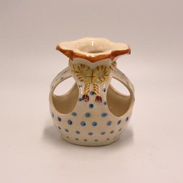 vintage ceramic bulb planter/vase/made in japan 