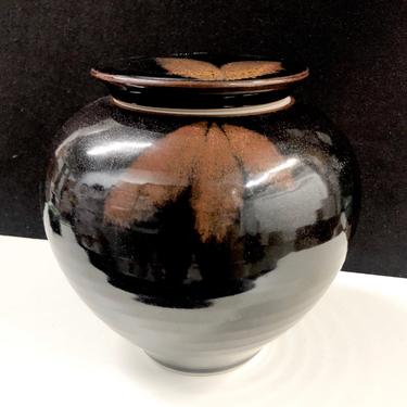 Superbly Glazed Marc Matsui Porcelain Lidded Jar Urn 8”H Studio Pottery Northwest Living 