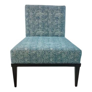 Modern Kravet Blue Milton Slipper Chair