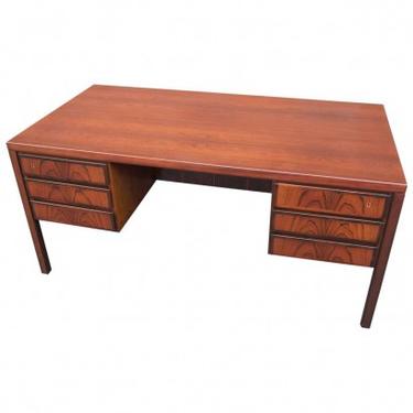 Rosewood Desk, Model 77, by Gunni Omann for Omann Jun Møbelfabrik
