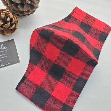 Facemask | Flannel Facemasks | Cotton Facemask | Premium Cotton | Houndstooth Facemask | Sharon Leslie Ties 
