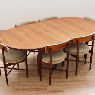 Mid Century Dining Table and Six Chairs by VB Wilkins for G Plan 