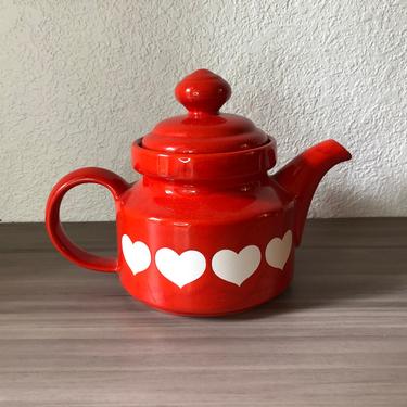 Vintage Waechtersbach Heart Tea pot West Germany 