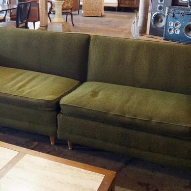 Green MCM Split Couch