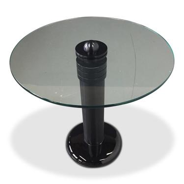 Kaiser-Newman Aluminum, Glass and Porcelain Drinks Table