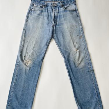 Levi's 501XX Thrashed &amp; Faded Jeans