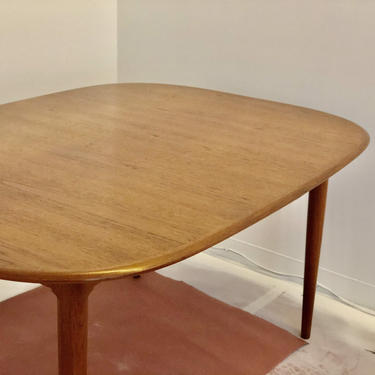 Shipping Not Included - Vintage Danish Modern Table Built in Butterfly Extension 