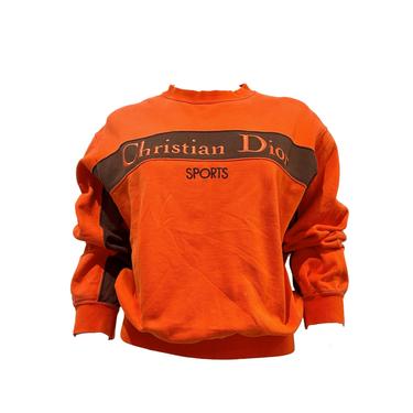 Dior Sports Orange Logo Sweatshirt