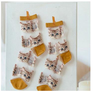 Cat Mesh Socks