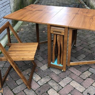Teak Gateleg Table with Chairs