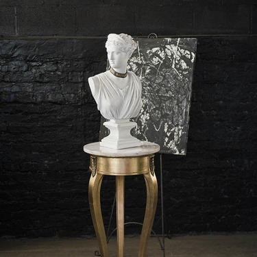 Gilt and Marble Regency Pedestal