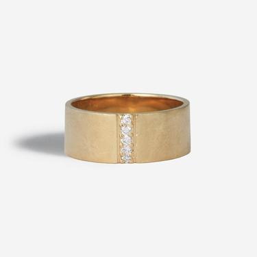 Linear Pave Diamond Ring