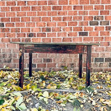 Antique Farm Coffee Table | Modern Farmhouse Coffee Table | Distressed Coffee Table | Small Table | Side Table | Vintage Painted Table | Kid 