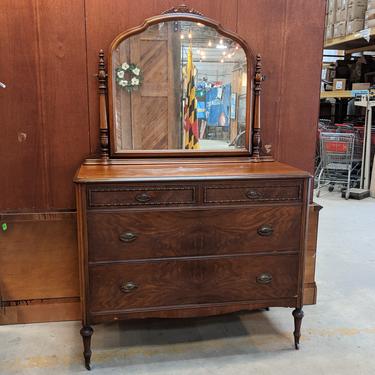 Vintage 1940's Dresser with Mirror by Atlas Furniture Company