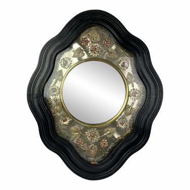 19th C. French Clock Made Into Mirror
