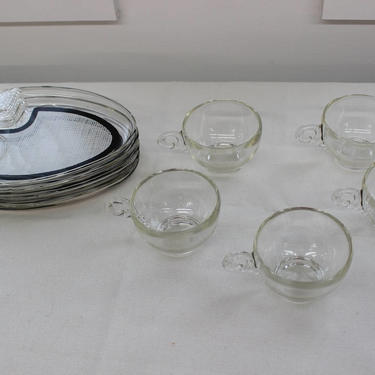 Mid Century Modern, vintage, tea, dessert set cups and plates 