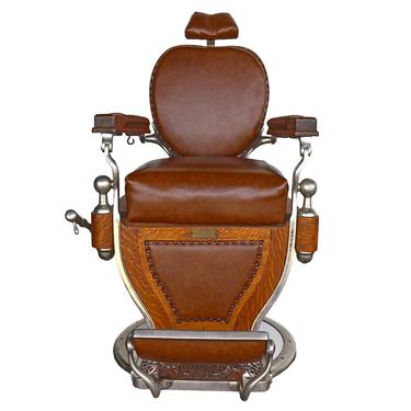 Theodore Kochs Oak Barber Chair