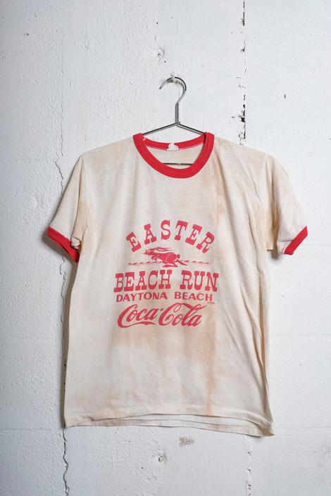 80s Vintage Ringer T-Shirt Red White Panama City Florida Souvenir Shirt