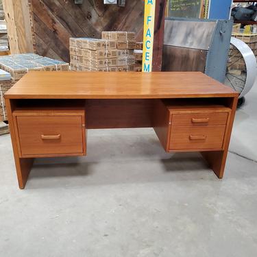Mid Century Desk with Floating Drawers