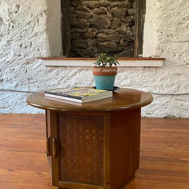 Mid century end table Lane hexagonal side table mid century accent table 
